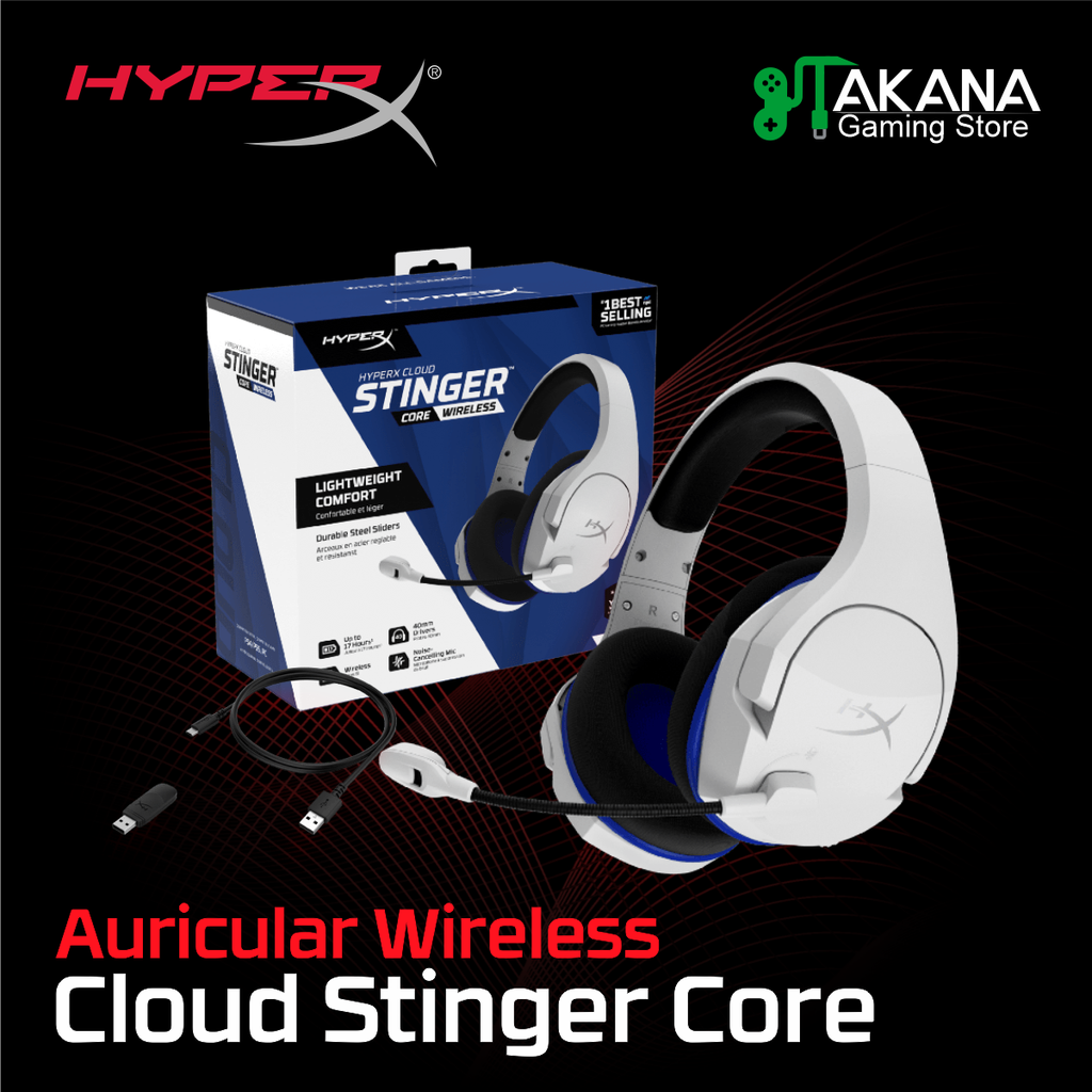 Auricular HyperX Cloud Stinger Core Wireless Gaming White