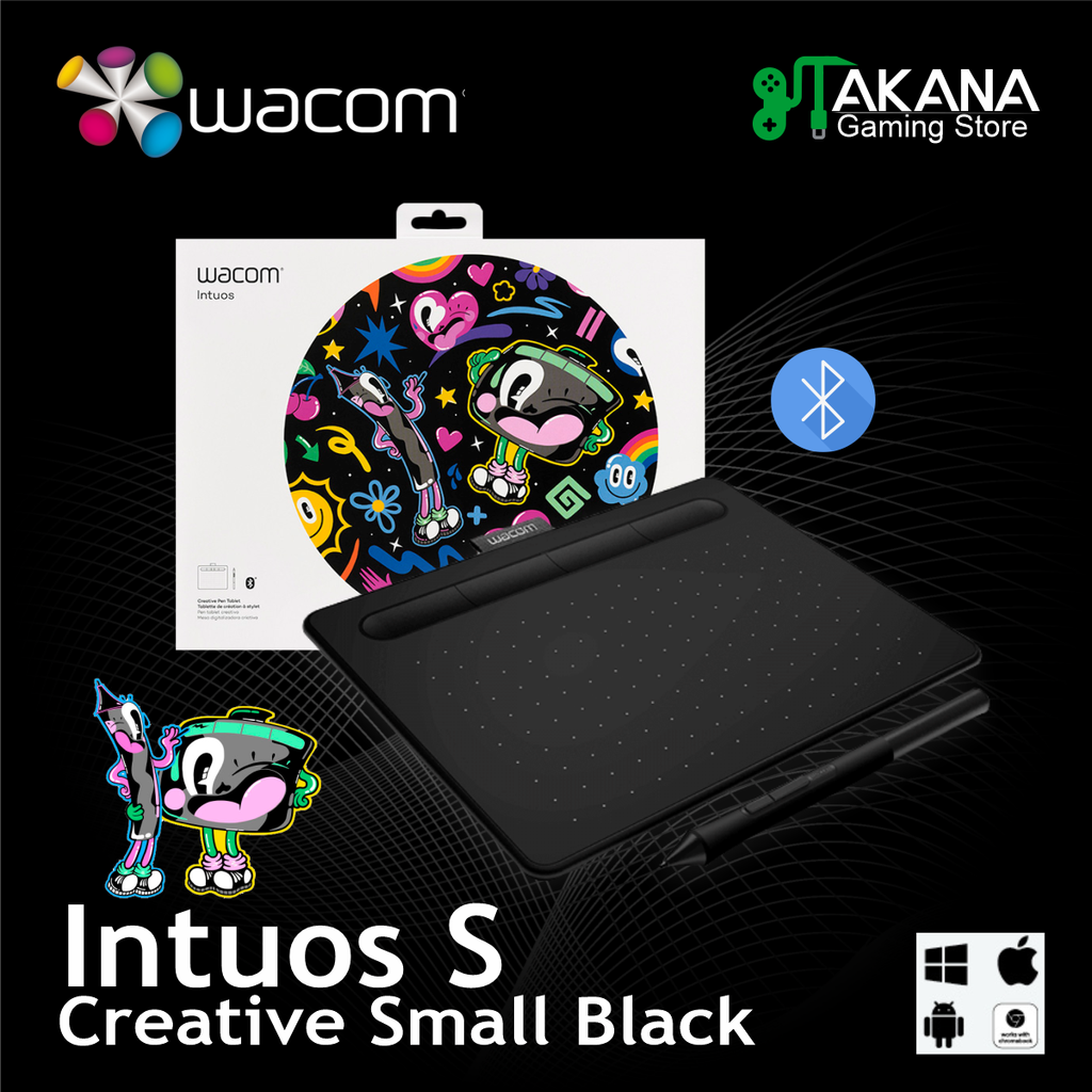 Tableta Grafica Wacom Intuos Creative CTL4100WLK0 Small-Black-Bluetooth