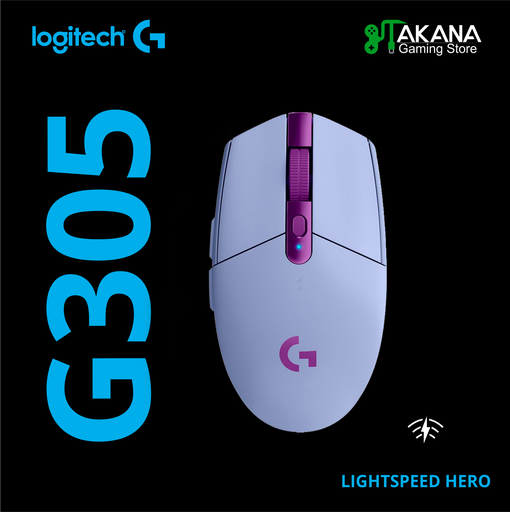 Mouse Logitech G305 LightSpeed Hero Lila