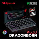 Teclado Redragon DRAGONBORN Black K630RGB Switch Red