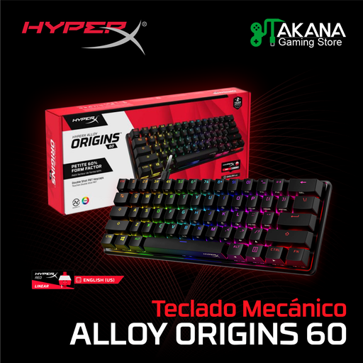 Teclado HyperX Alloy Origins 60 HX